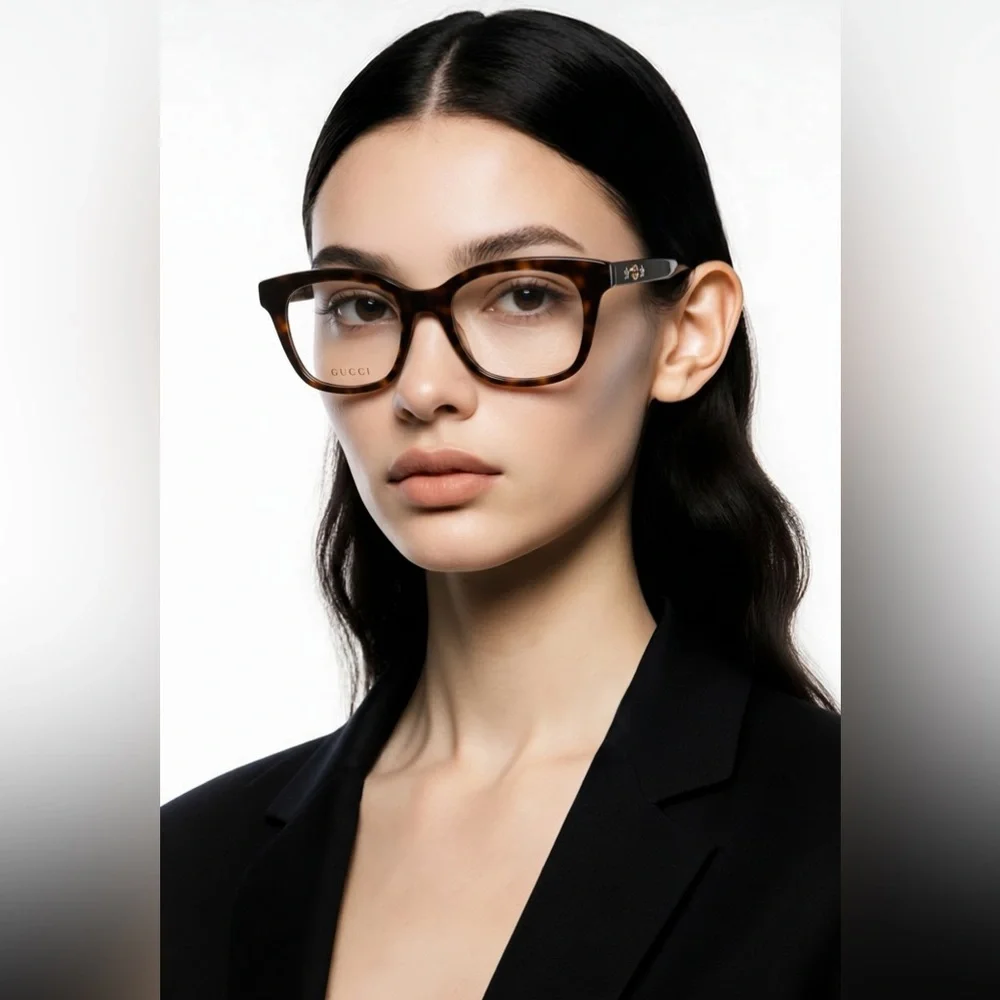 Luxury New Authentic Gucci GG0349O 006 Eyeglasses